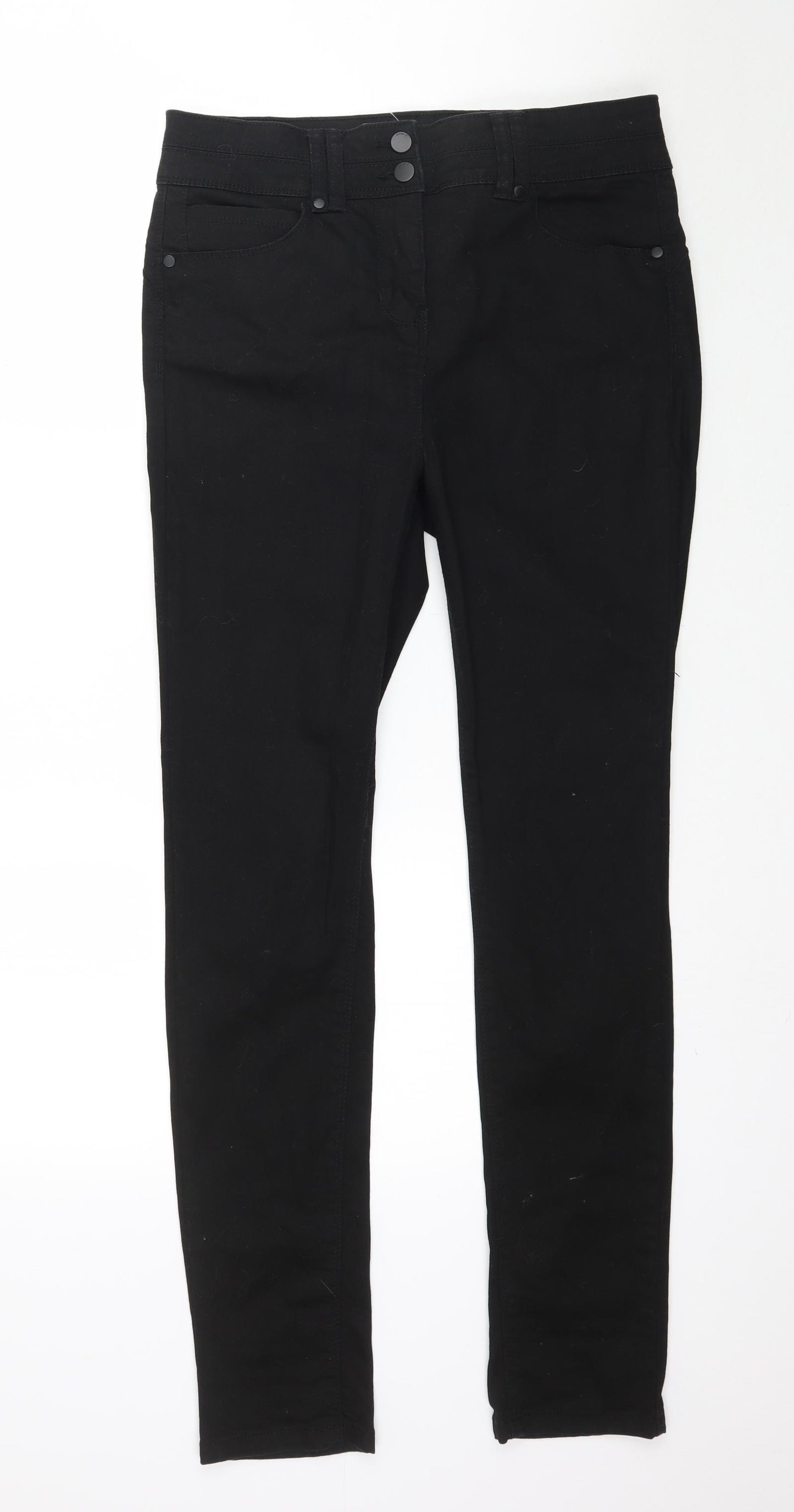 NEXT Womens Black  Denim Skinny Jeans Size 12 L31 in