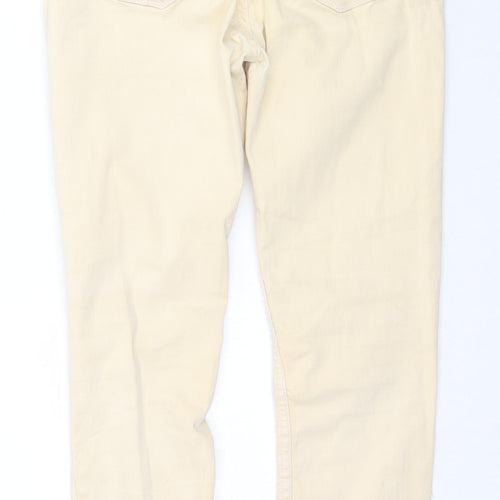 Zara Womens Yellow  Denim Jegging Jeans Size 10 L26 in