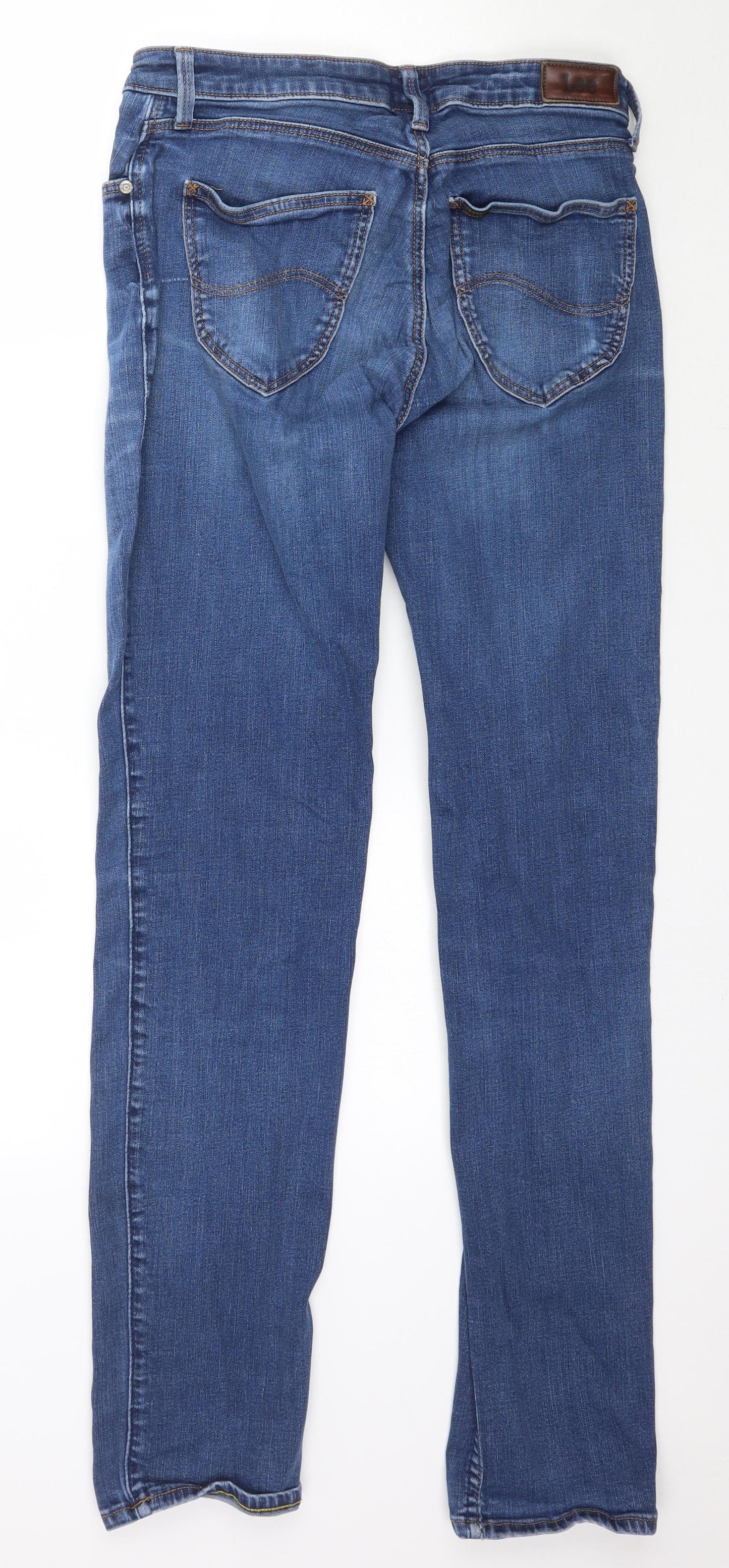 Lee Womens Blue  Denim Skinny Jeans Size 30 L32 in