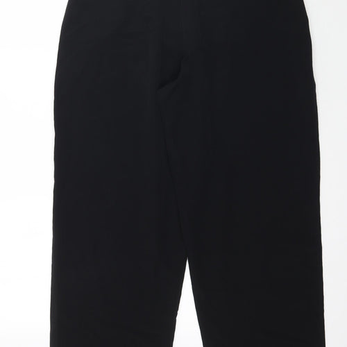 Uomo Womens Black   Trousers  Size L L32 in