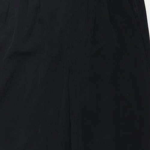 Uomo Womens Black   Trousers  Size L L32 in