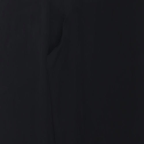 Uomo Womens Black   Trousers  Size L L32 in