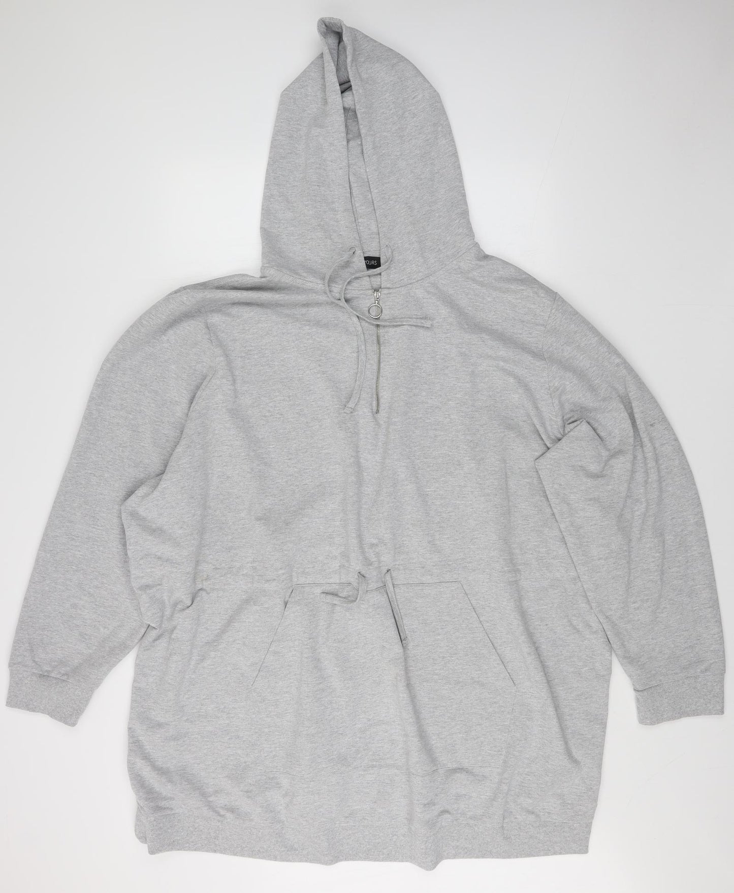 Yours Womens Grey   Pullover Hoodie Size 36