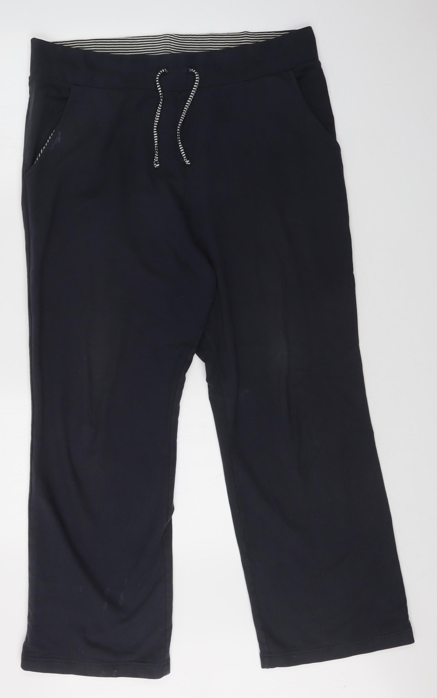 M&S Womens Blue   Sweatpants Trousers Size 16 L28.5 in