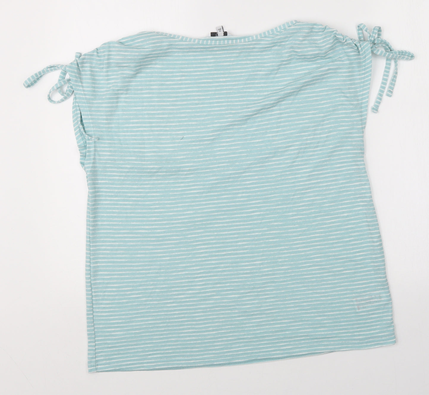 NEXT Womens Blue Striped   T-Shirt Size 14