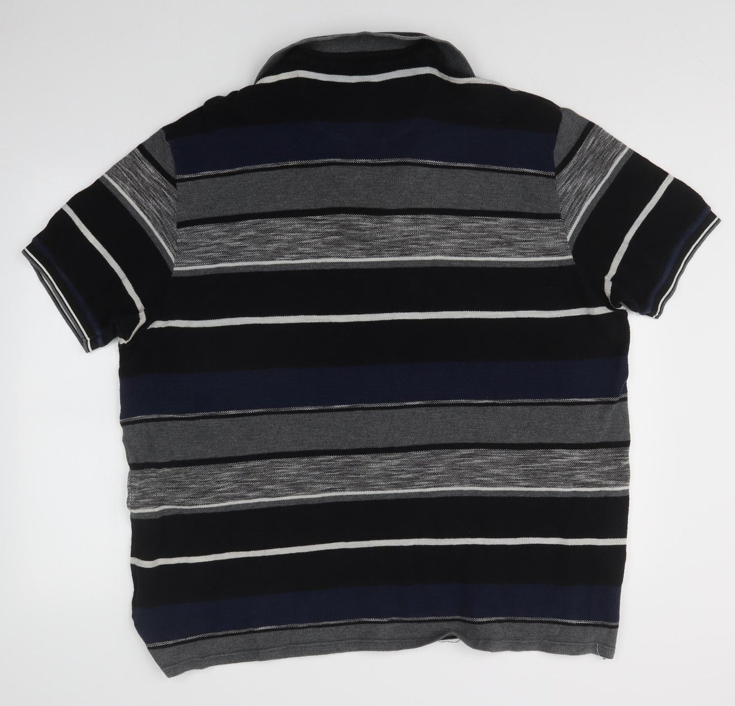 Blue Harbour Mens Multicoloured Striped   Polo Size XL