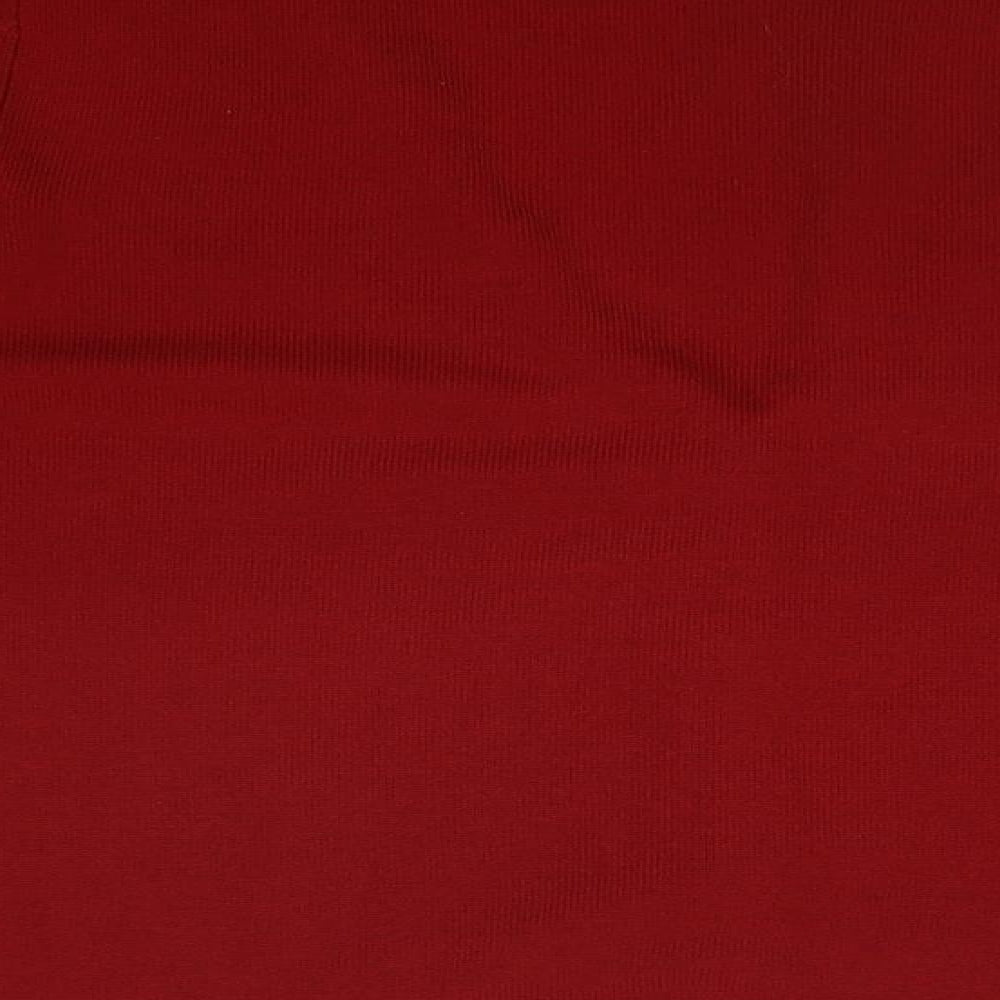 M&S Womens Red   Cardigan Jumper Size 18