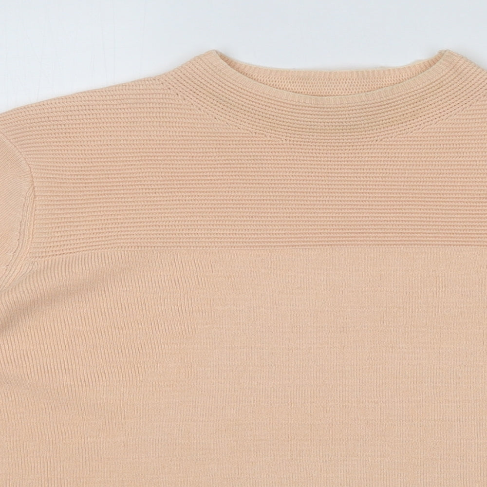 Classic Womens Orange Striped  Pullover Jumper Size 12