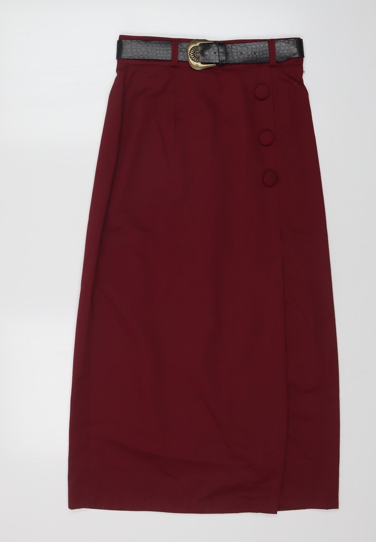 Preworn Womens Red   A-Line Skirt Size 12