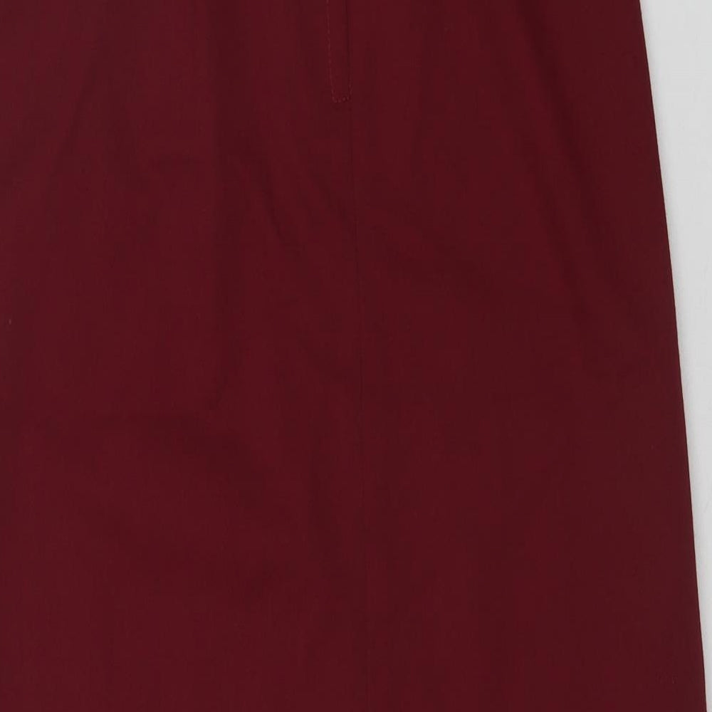 Preworn Womens Red   A-Line Skirt Size 12