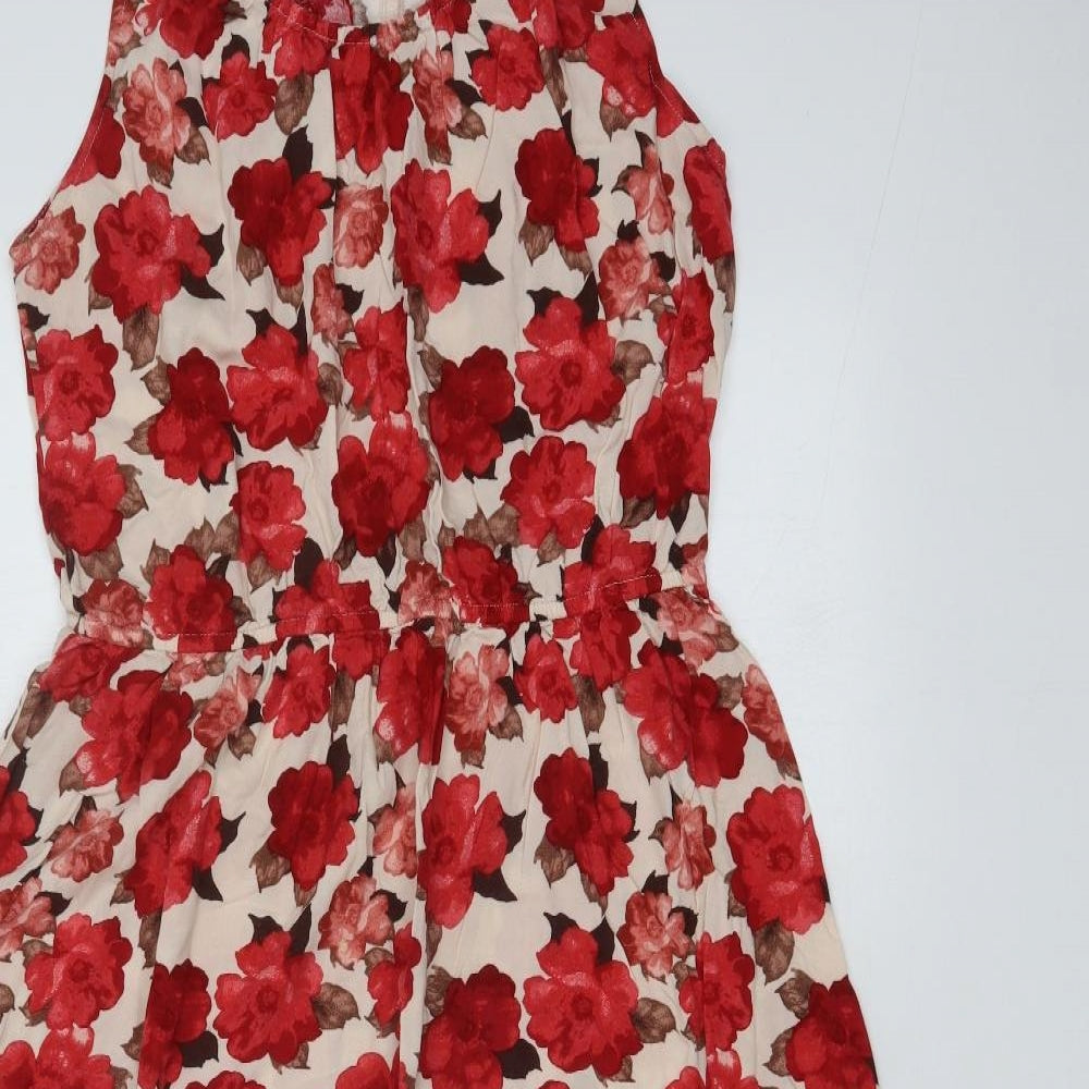 Dorothy Perkins Womens Multicoloured Floral  A-Line  Size 16