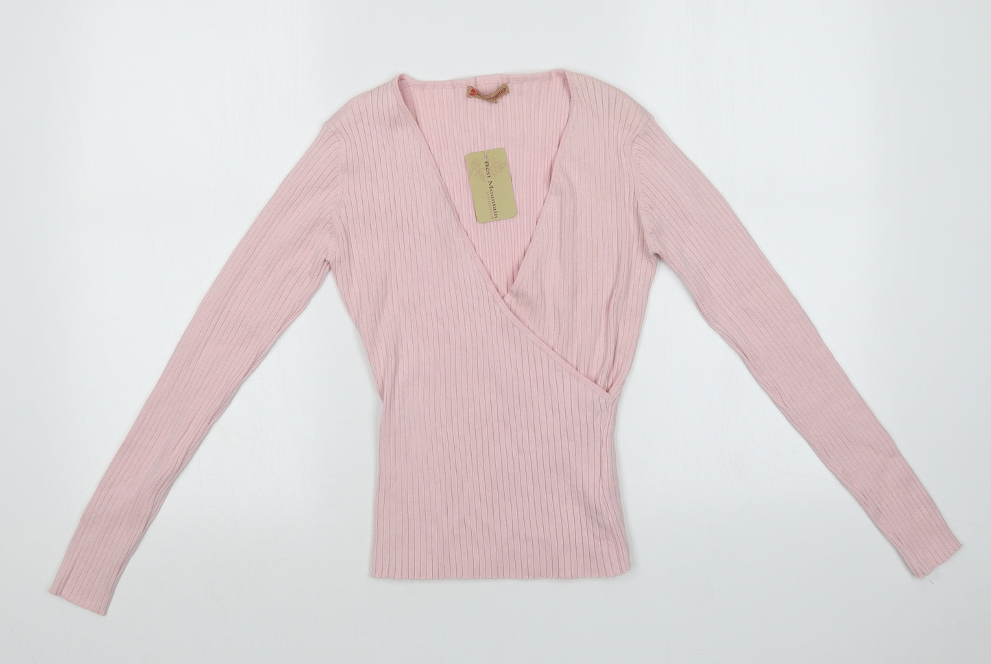 Best Mountain Womens Pink Striped   T-Shirt