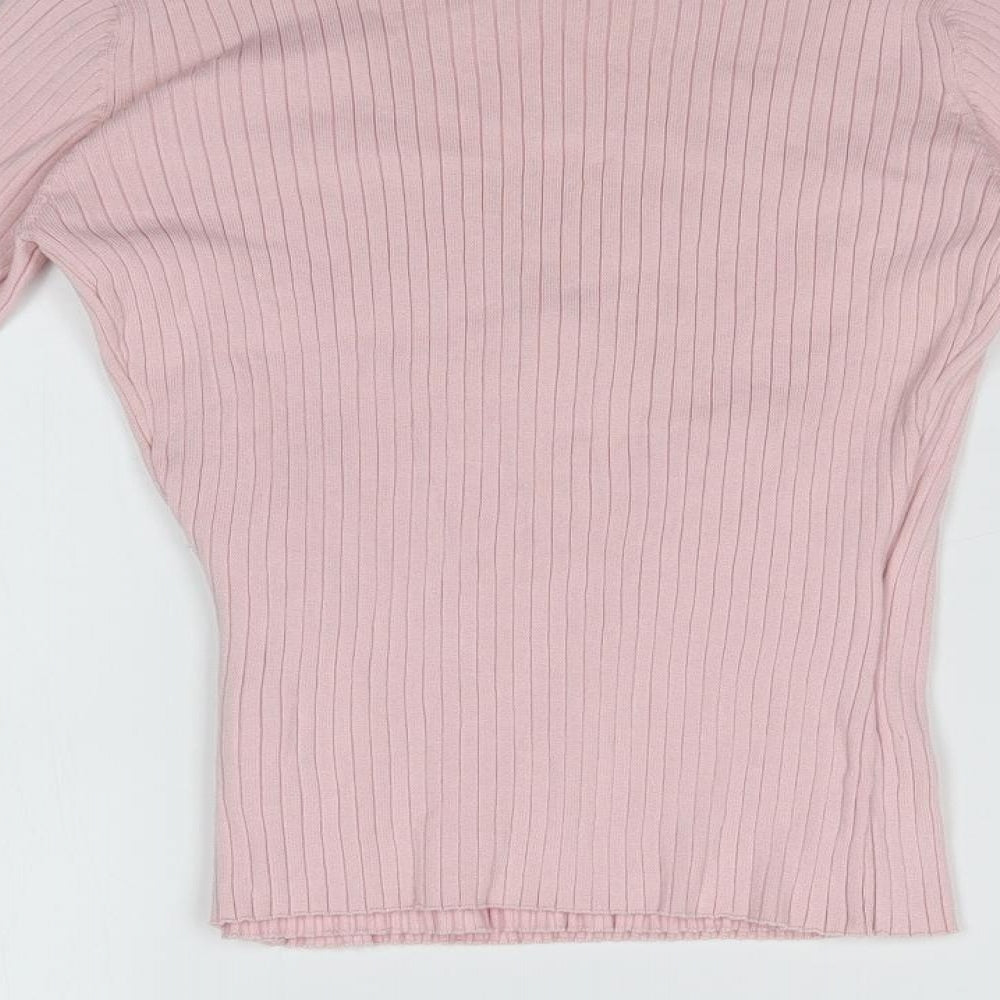 Best Mountain Womens Pink Striped   T-Shirt