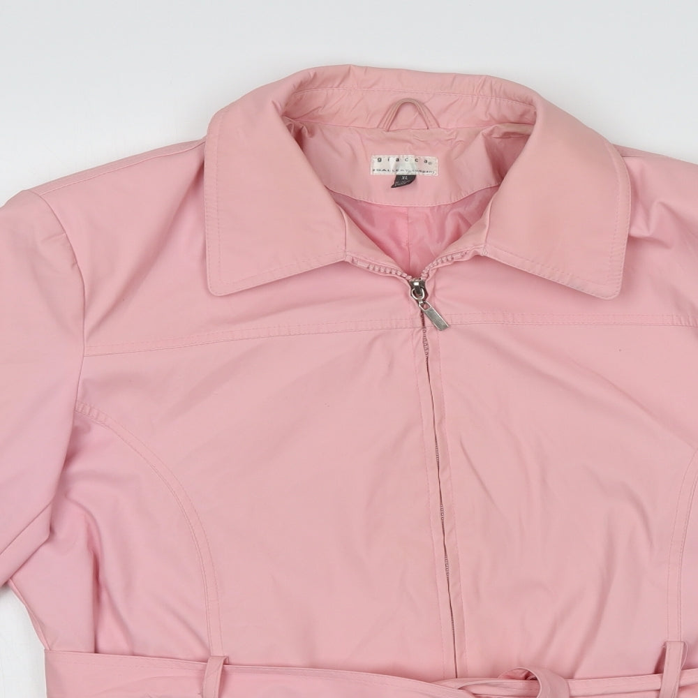 Giacca Womens Pink   Overcoat Coat Size XL
