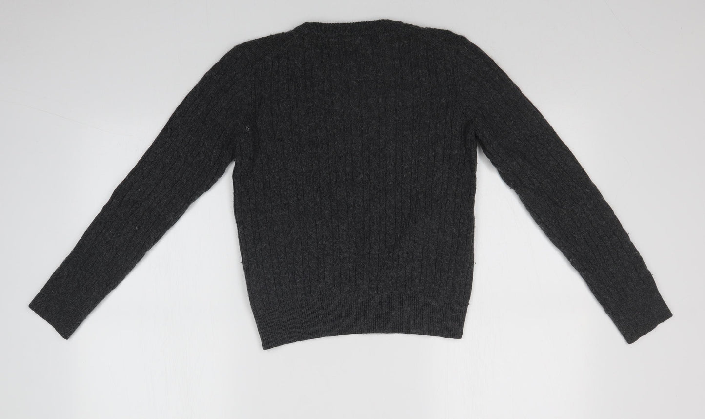 Jack Wills Womens Grey   Pullover Sweatshirt Size 10