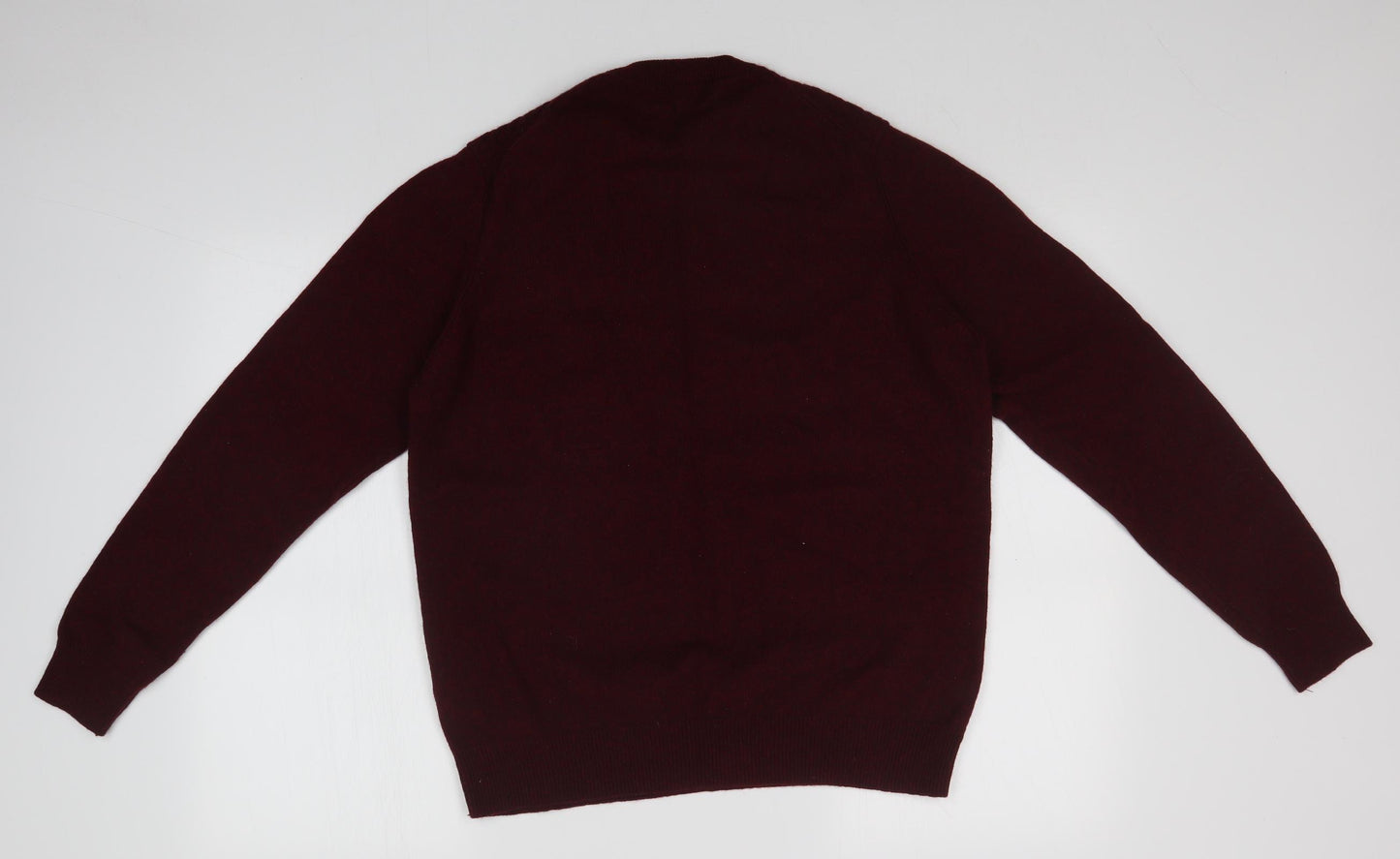 M&S Mens Red Geometric  Pullover Sweatshirt Size L