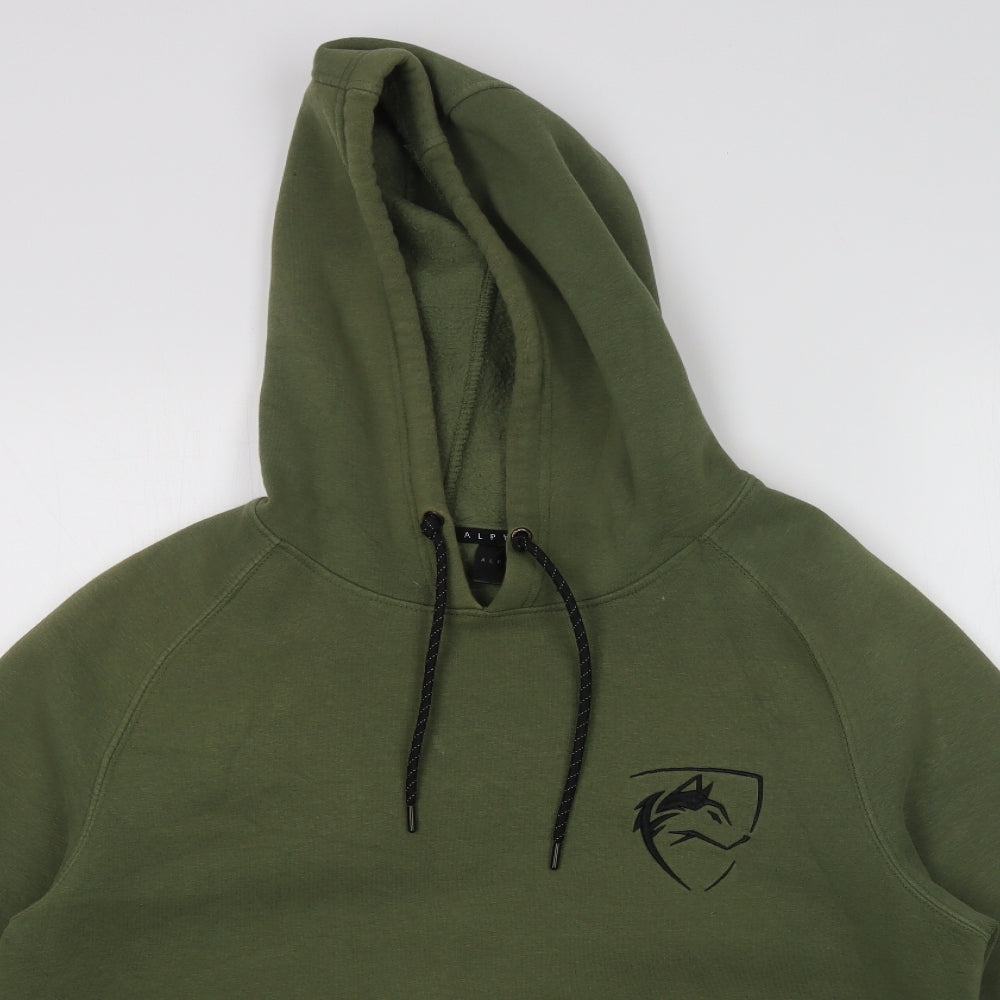 ALPHALETE Mens Green   Pullover Hoodie Size S