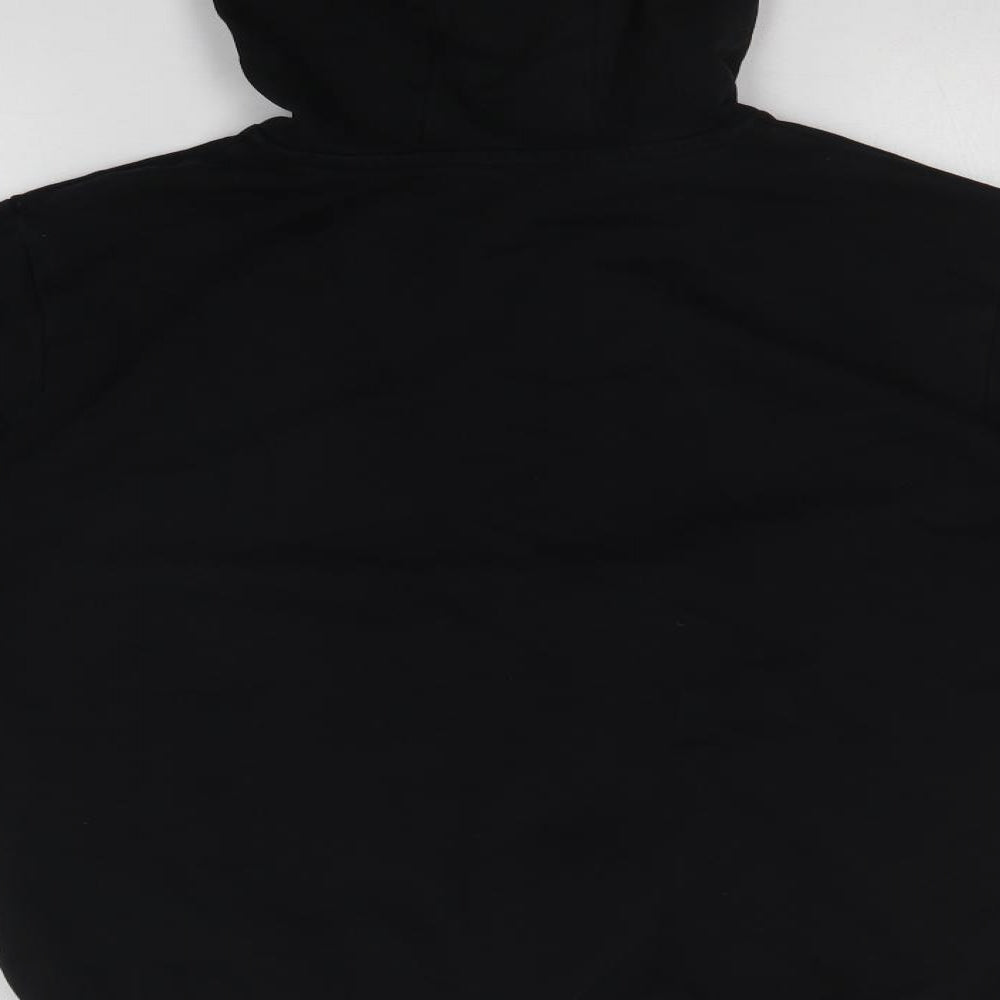 George Girls Black   Full Zip Hoodie Size 13-14 Years
