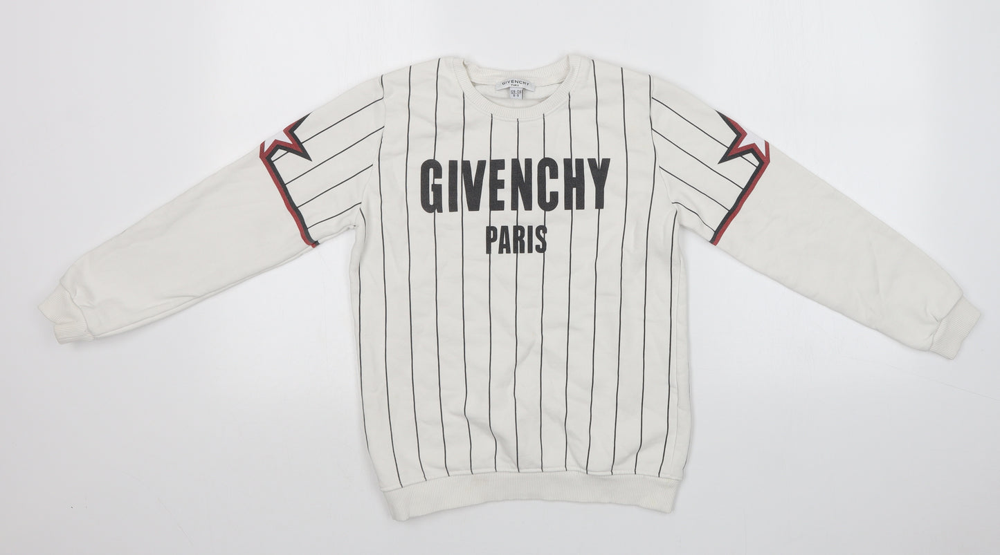 Givenchy Boys White   Pullover Sweatshirt Size 8-9 Years