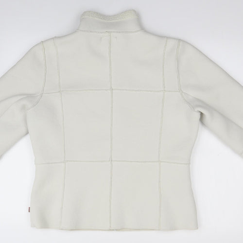 Preworn Womens Ivory   Jacket Coat Size 14