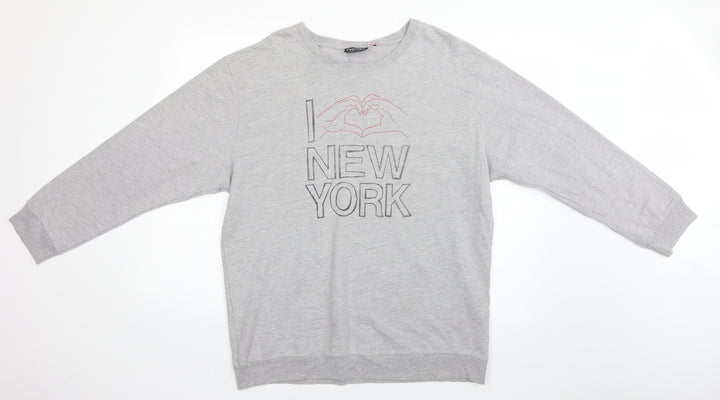 Topshop Womens Grey   Pullover Jumper Size 12  - New York