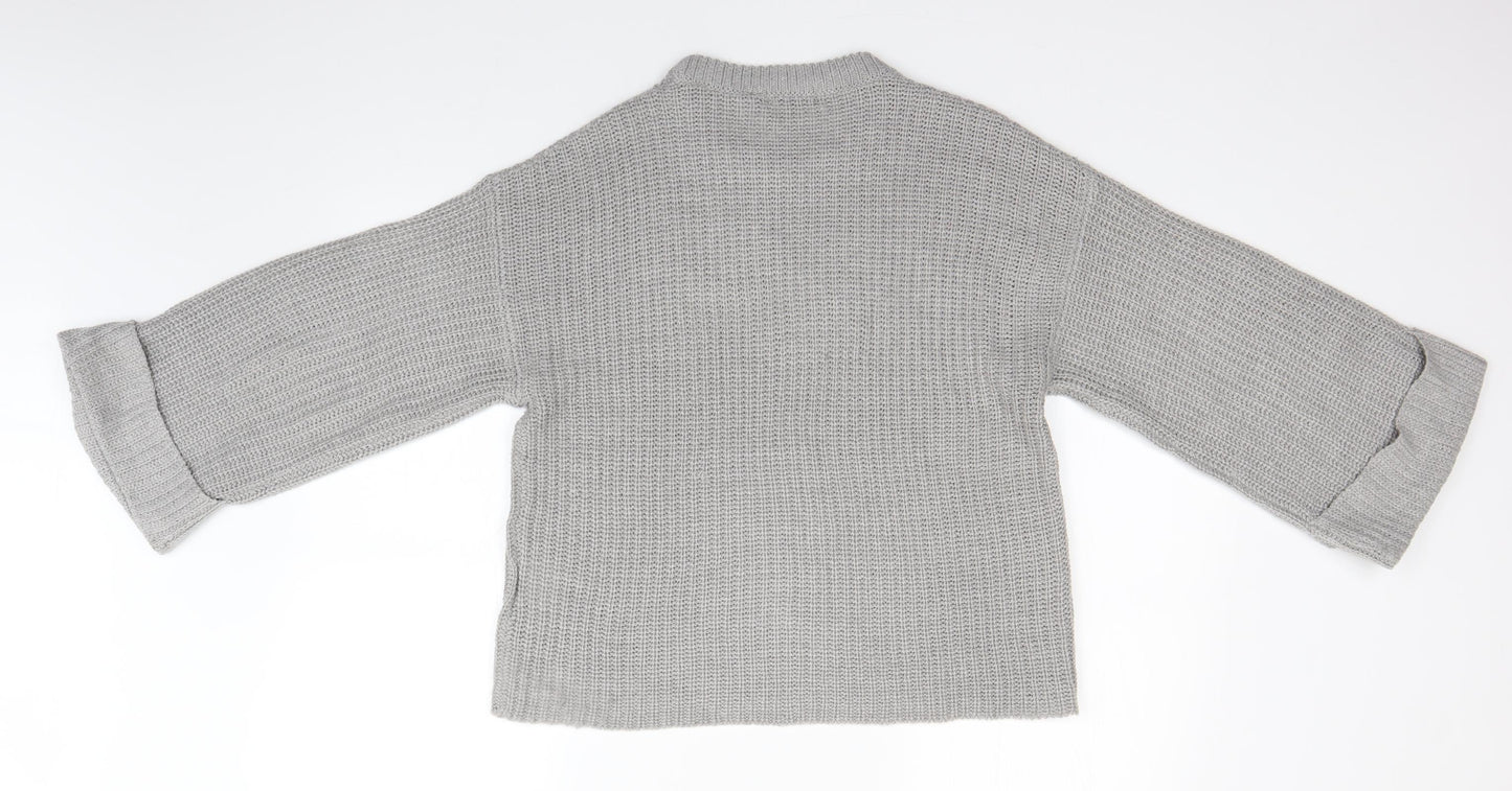 Brave Soul Womens Grey   Pullover Jumper Size 10