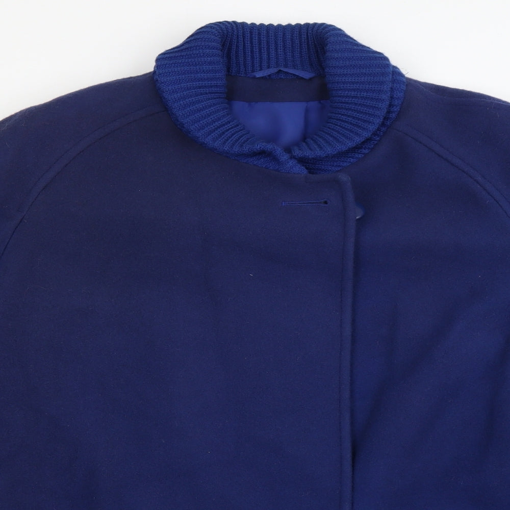 Preworn Womens Blue   Jacket Coat Size 16