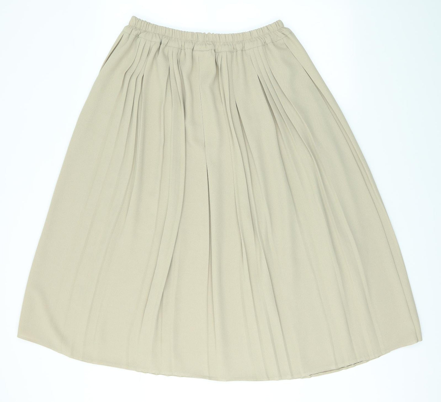 Preworn Womens Beige   Flare Skirt Size 18