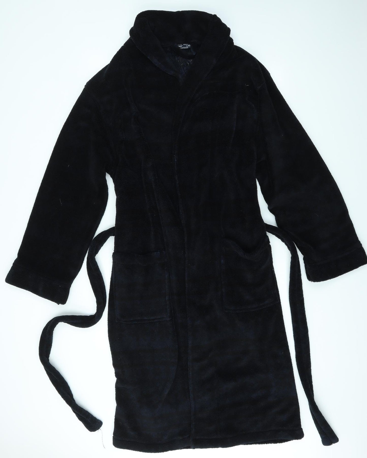 Cedar Wood State Mens Black Striped   Gown Size L