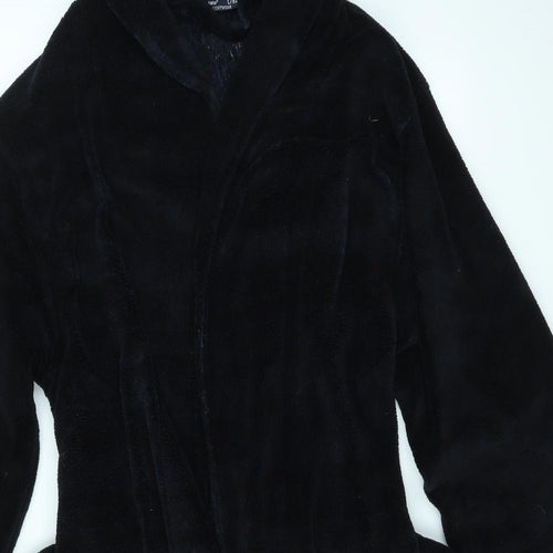 Cedar Wood State Mens Black Striped   Gown Size L