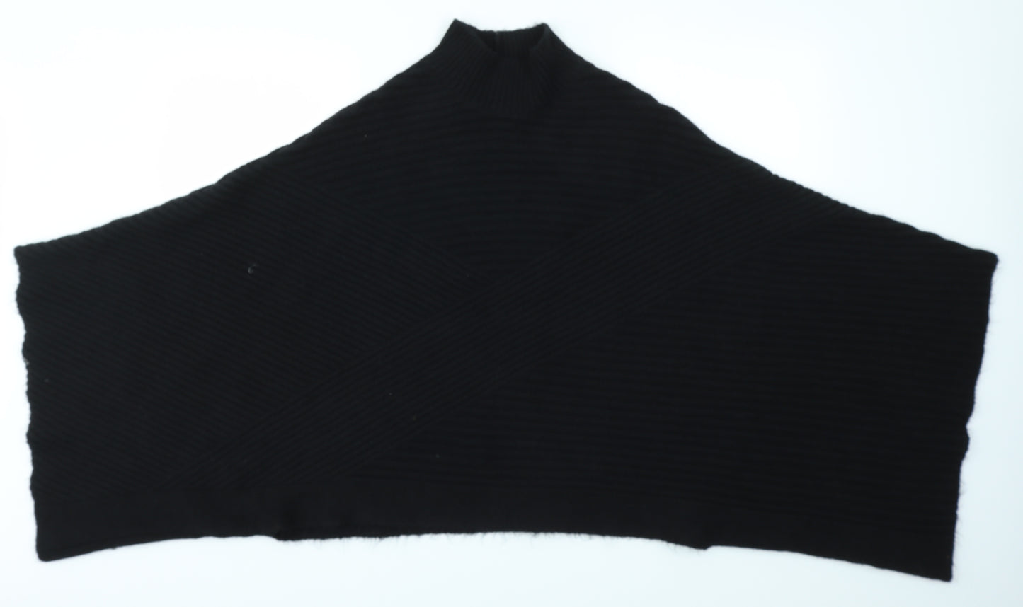 F&F Womens Black   Overcoat Poncho Size L