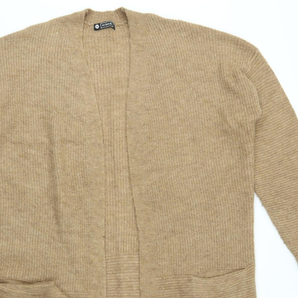 Avenue Womens Beige   Cardigan Jumper Size 16