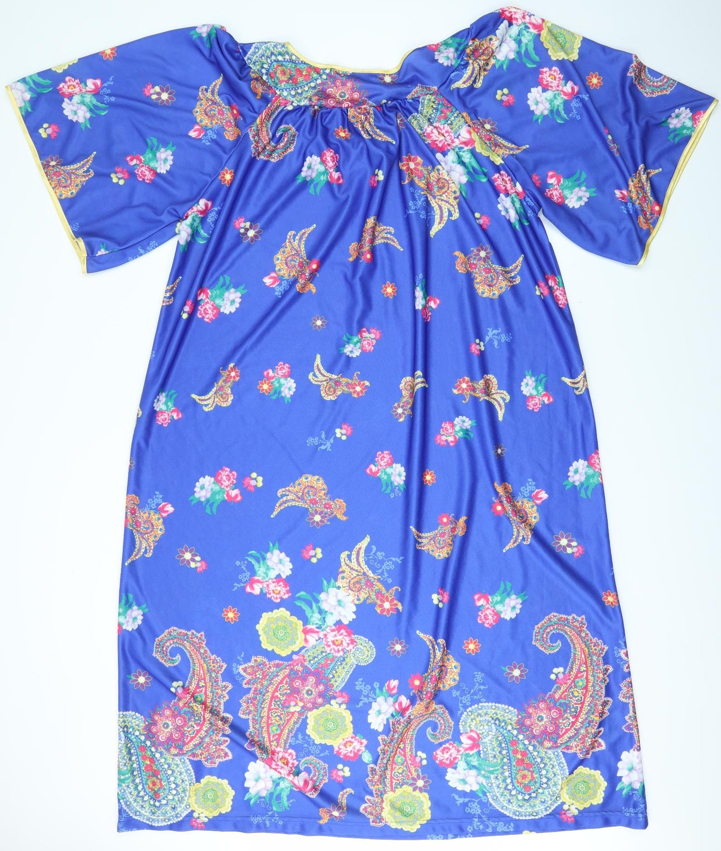 Afibel Womens Blue Paisley  A-Line  Size 20