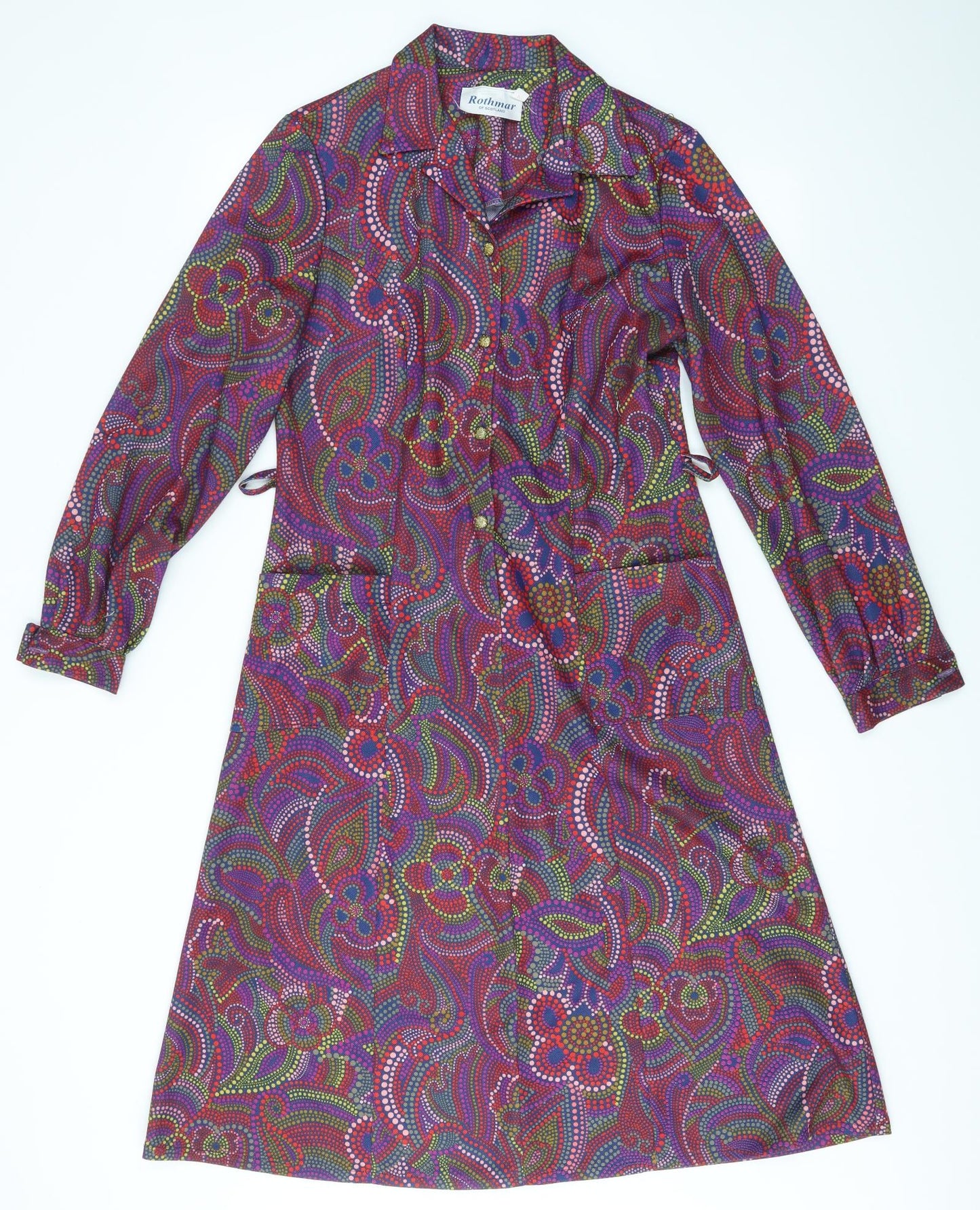 Rothmar Womens Multicoloured Paisley  Jacket Coat Size 12