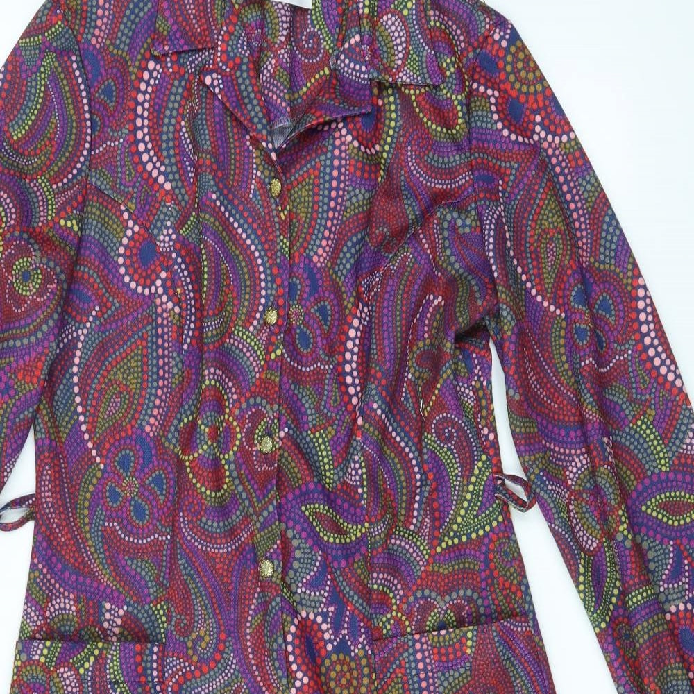 Rothmar Womens Multicoloured Paisley  Jacket Coat Size 12