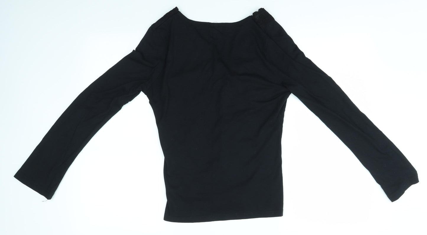 TCM Womens Black   Basic Polo Size 10