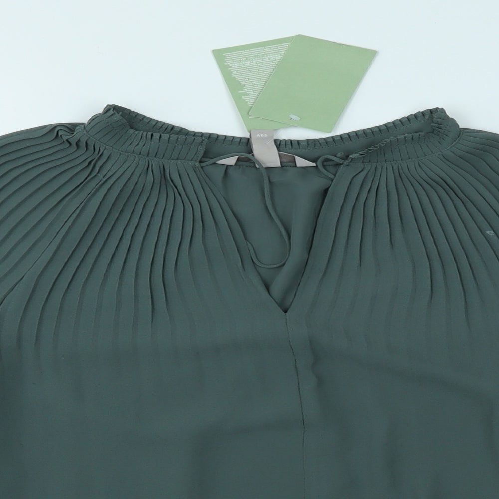 H&M Womens Grey   Basic Blouse Size S