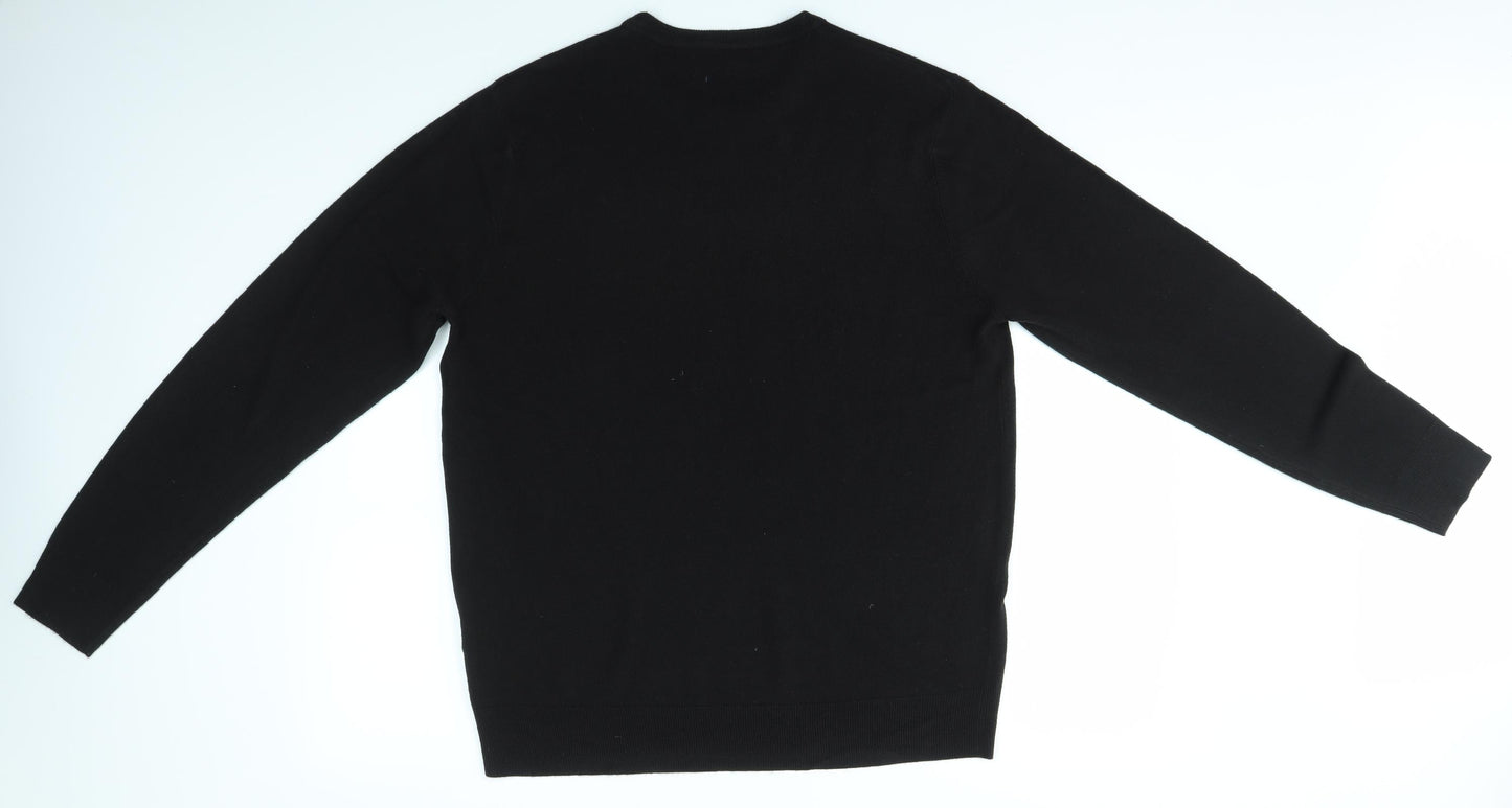 Atlantic Bay Mens Black   Pullover Sweatshirt Size L