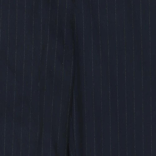Next Tailoring Womens Black Striped  Trousers  Size 12 L25.5 in