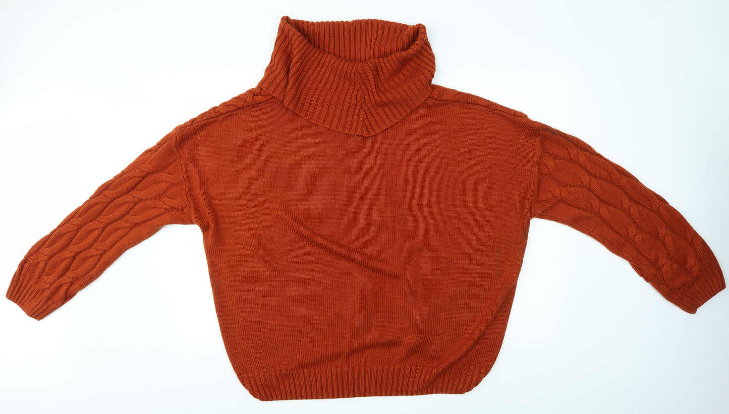 George Womens Brown Geometric  Pullover Jumper Size XL