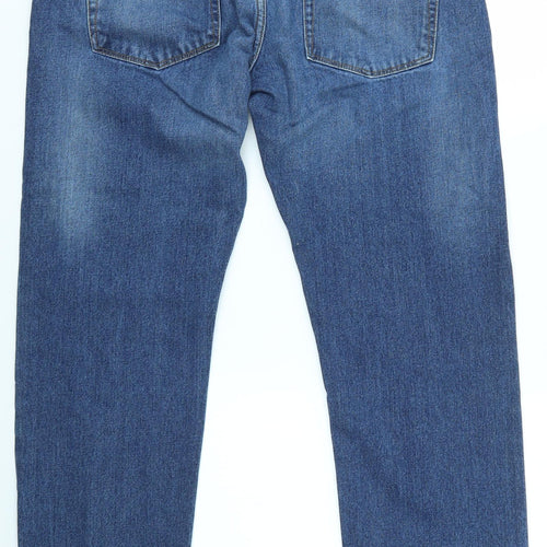 ACW85  Womens Blue  Denim Straight Jeans Size 36 L29 in