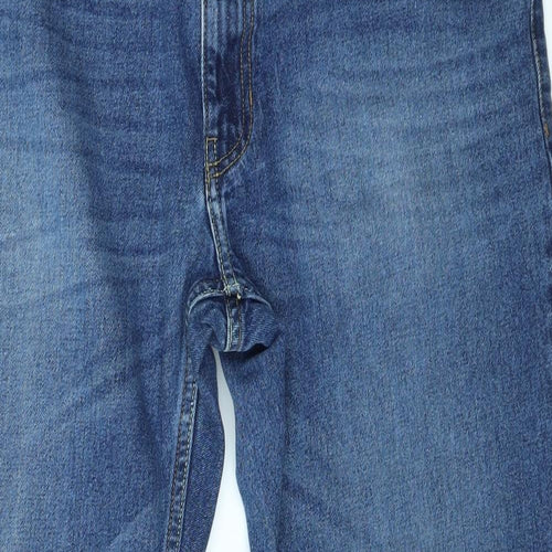 ACW85  Womens Blue  Denim Straight Jeans Size 36 L29 in