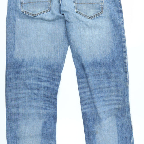 Geroge Mens Blue  Denim Straight Jeans Size L L31 in