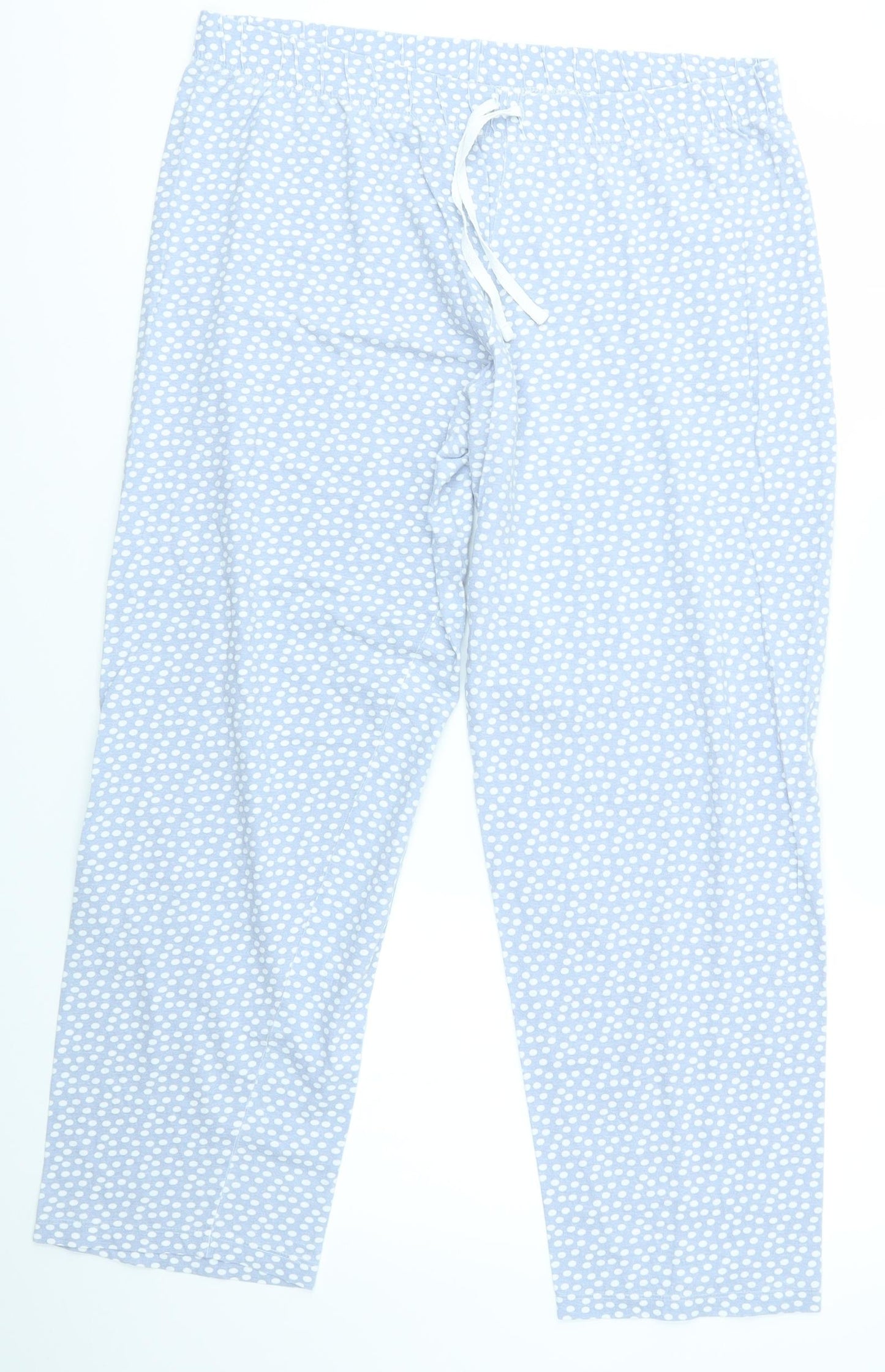 Primark Womens Blue Polka Dot   Pyjama Pants Size 12
