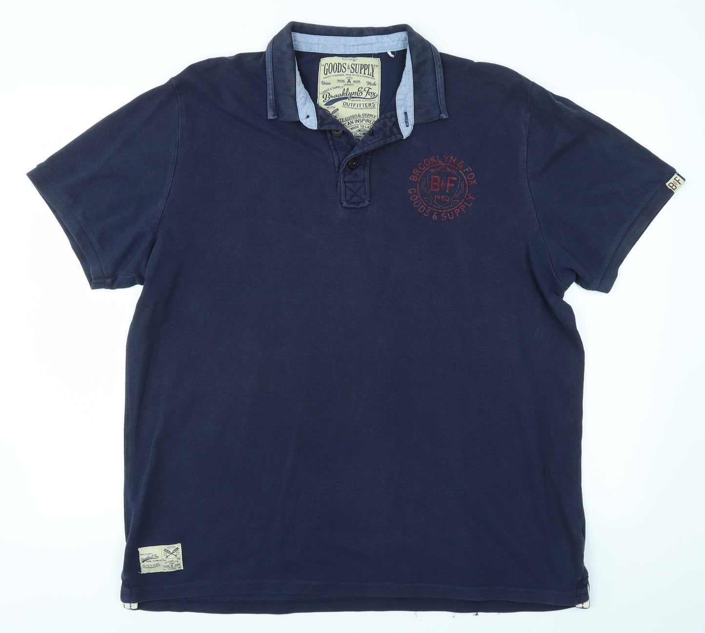 George Mens Blue    Polo Size XL
