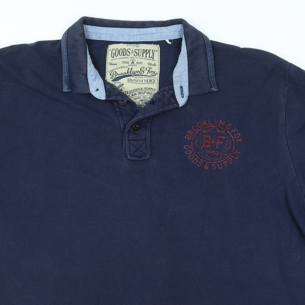 George Mens Blue    Polo Size XL
