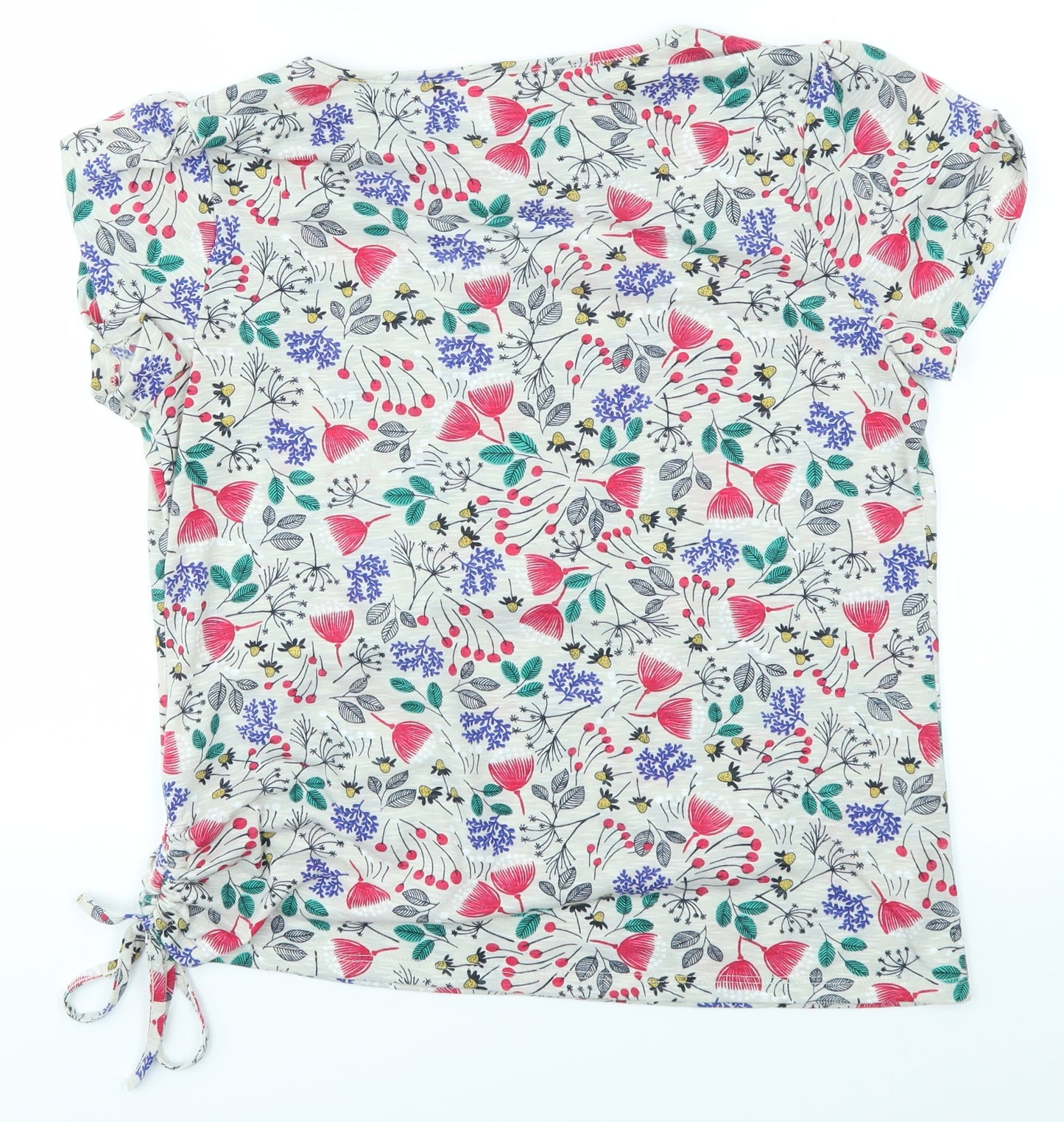 Per Una Womens Multicoloured Floral  Basic T-Shirt Size 14
