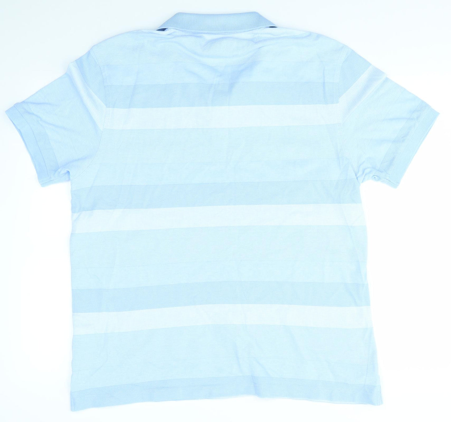 Charles Tyrwhitt Mens Blue Striped   Polo Size L