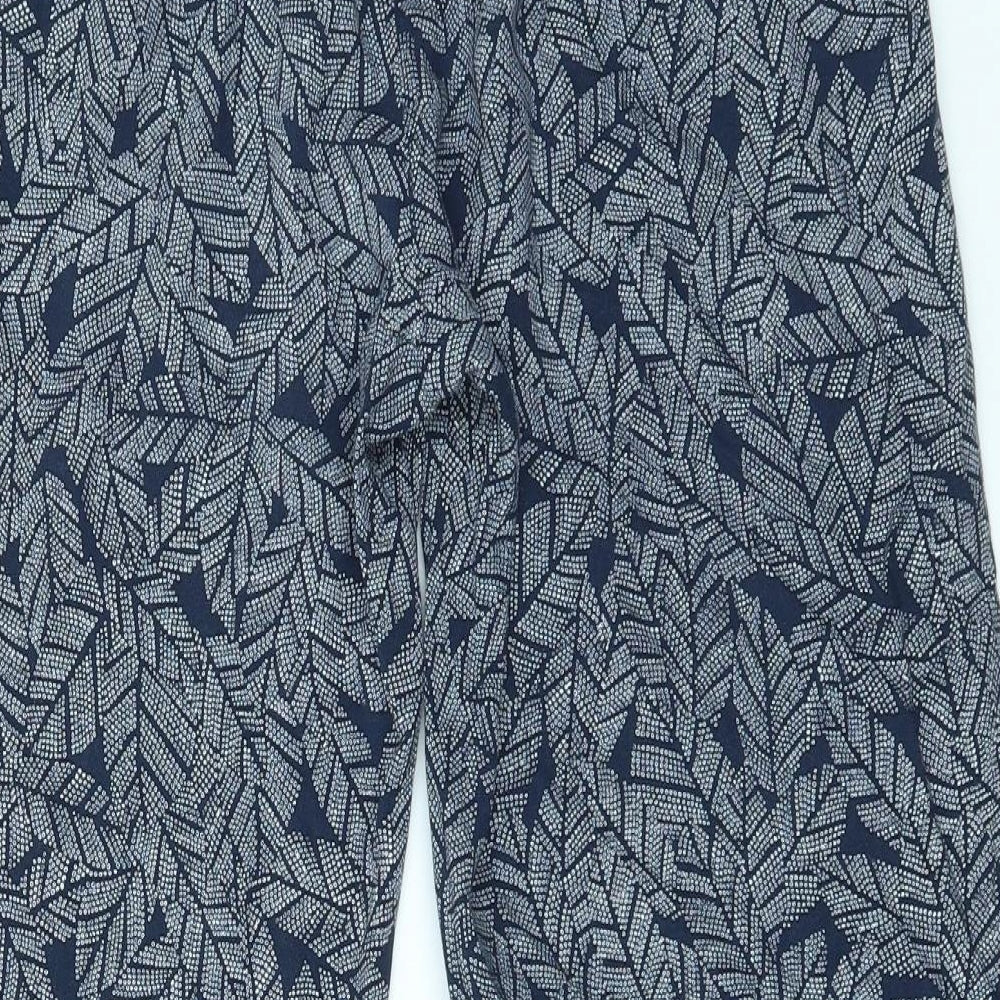 Maine New England Womens Blue Geometric  Trousers  Size 10 L25 in