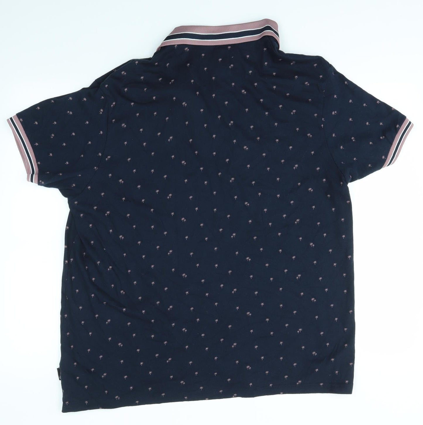 Burton Mens Blue Floral   Polo Size XL